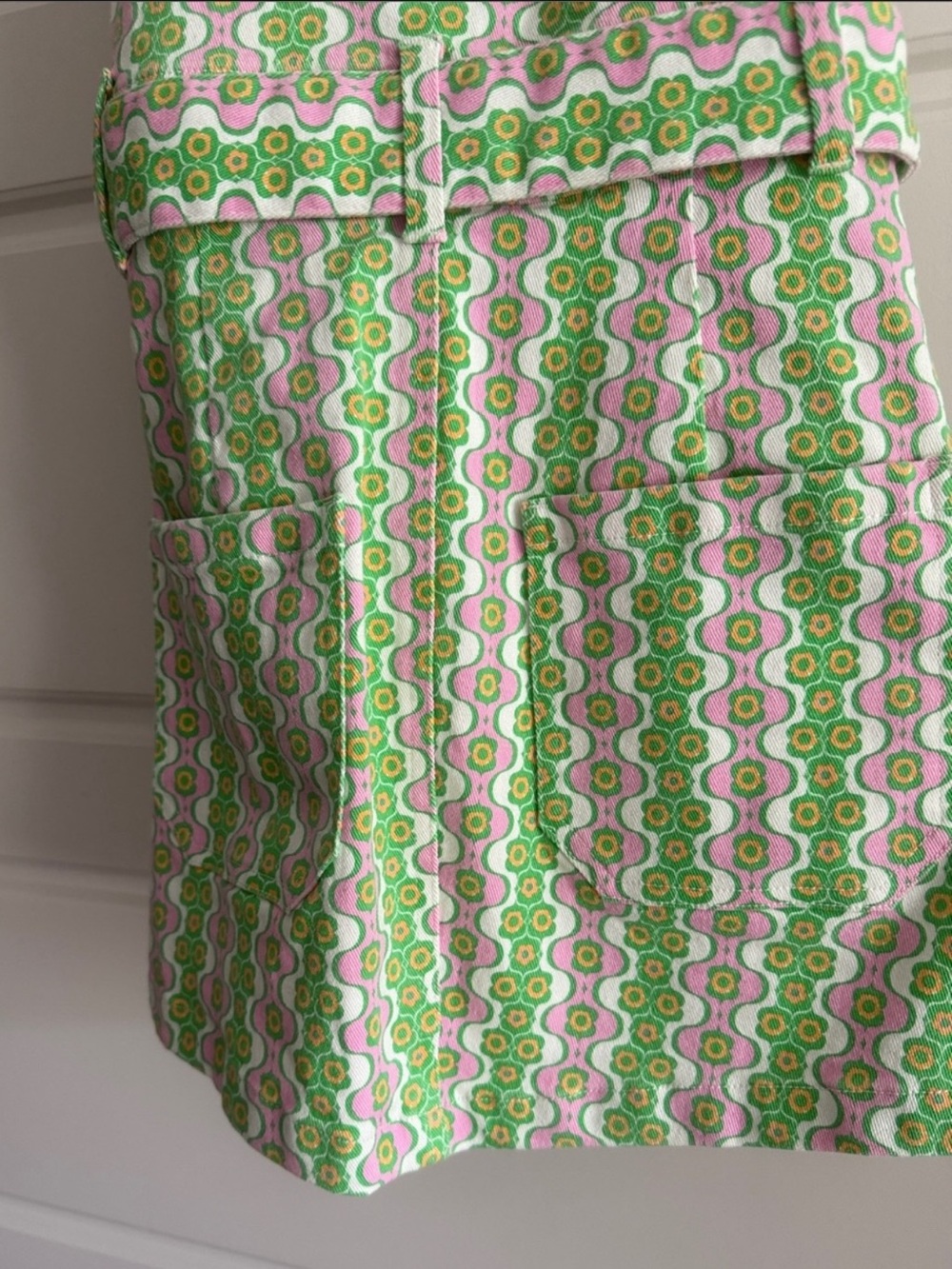 Oxford Tank dress
Color- Watormelon Geo Denim - Picture 6 of 7
